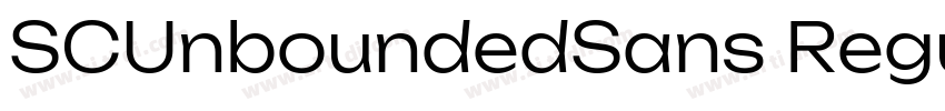 SCUnboundedSans Regu字体转换